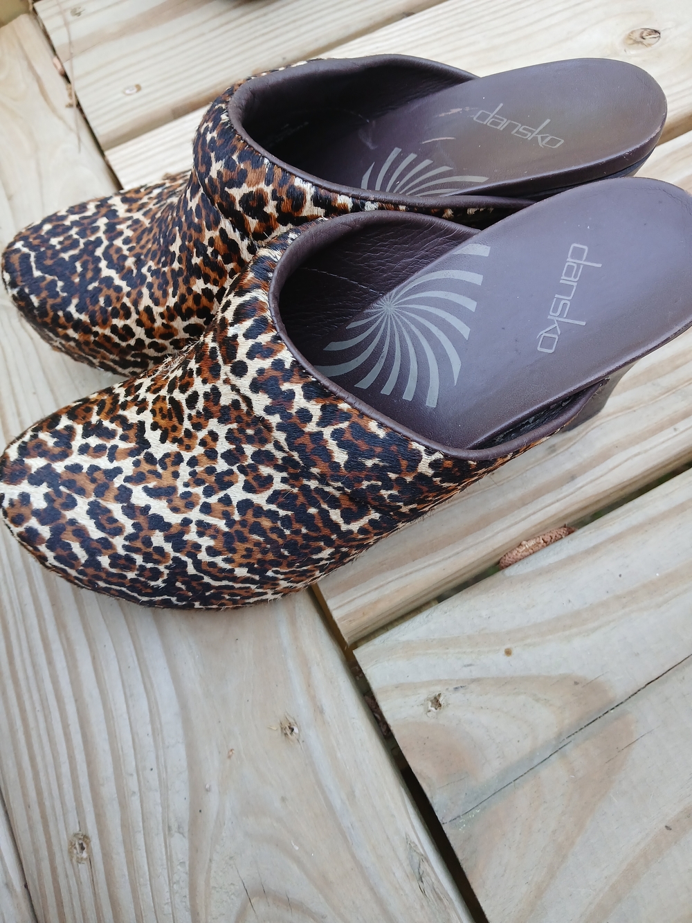 Dansko Leopard Print Clogs for Women - Picture 2 of 5